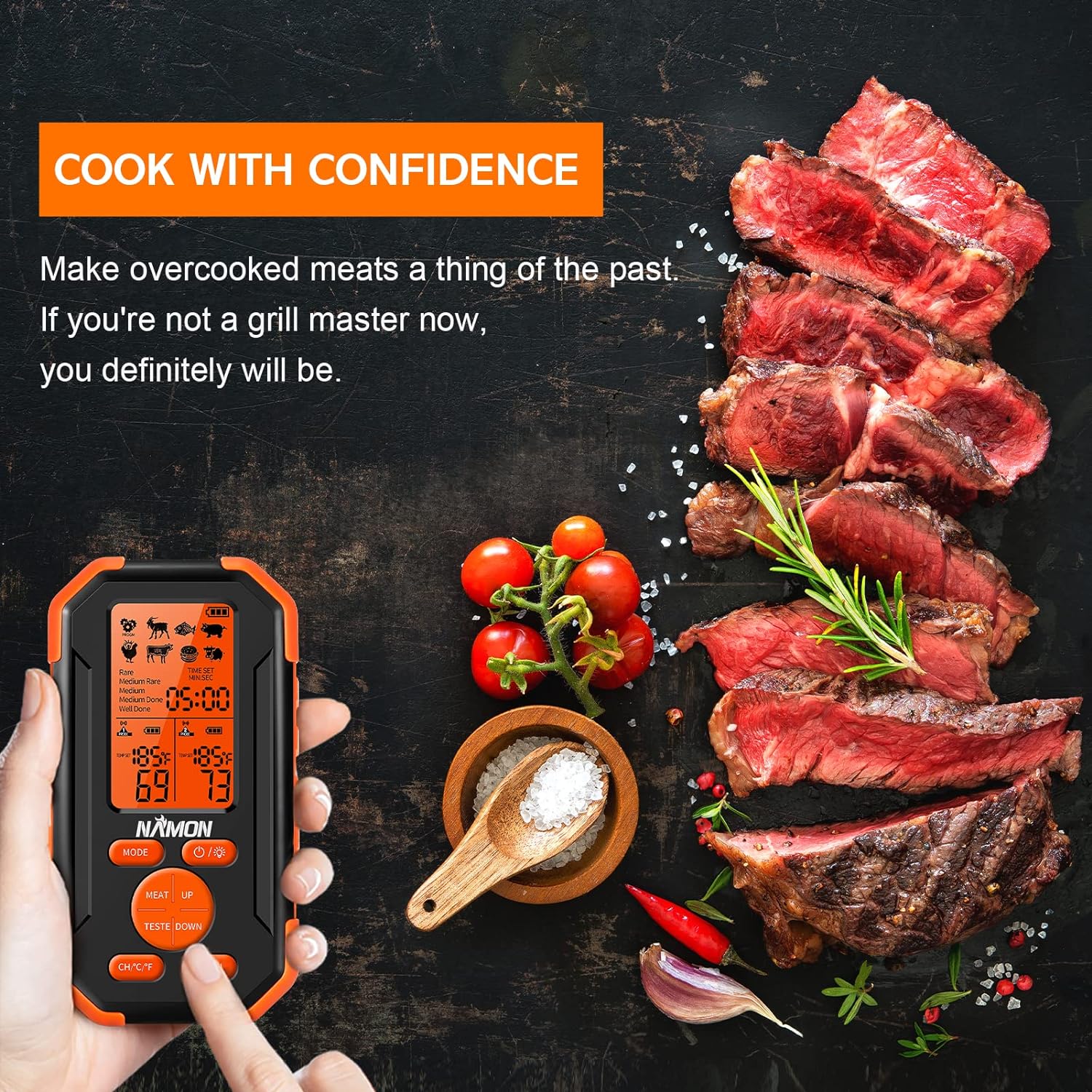 NAMON Wireless Meat Thermometer Review BBQ Thermo Hub